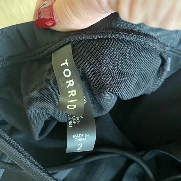 Torrid high waisted lattice back swim briefs, Sz. 2X - Picture 5 of 8